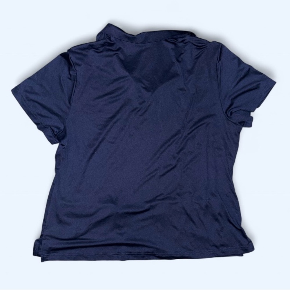 YUKIWI Navy Blue Stretch Scrub Top | 1XL | Quarter Zip - Picture 4 of 6